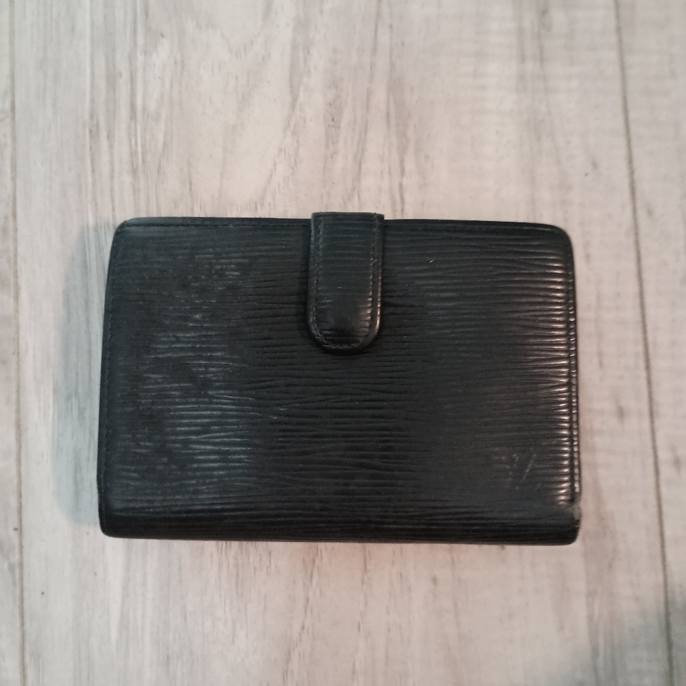 Louis Vuitton LV Epi Porte-Monnaie Viennois Bifold Wallet Noir Men - Picture 2 of 16